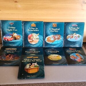 9 VTG. Disney, Hardcover Books. 2009 First Edition.